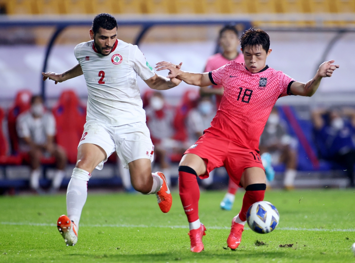 Hàn Quốc thắng Lebanon với tỉ số 1-0 tại vòng loại World Cup 2022